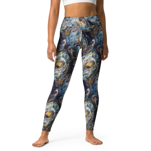 Mercury Bloom on a Yoga Leggings