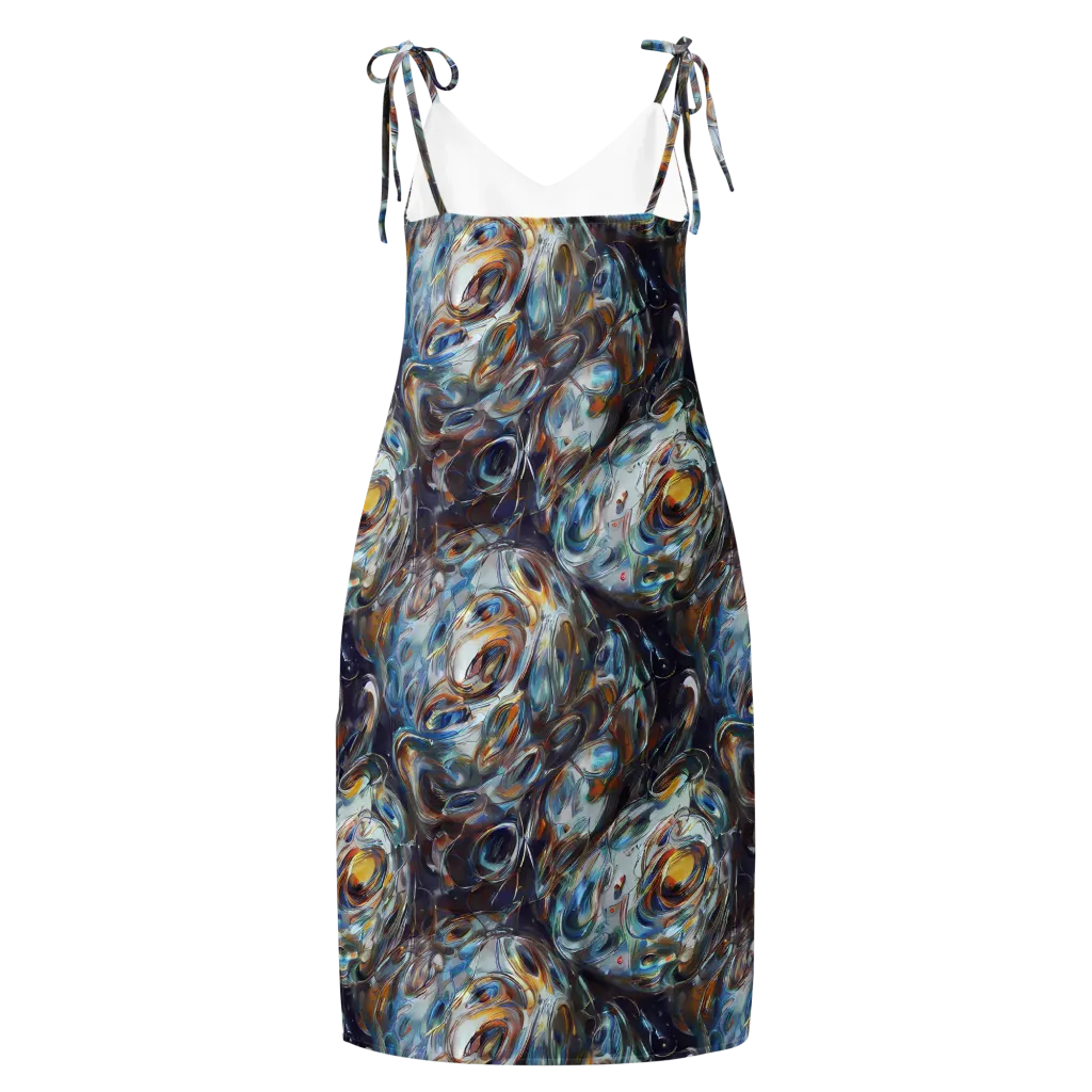 Mercury Bloom on Slip Dress — Back