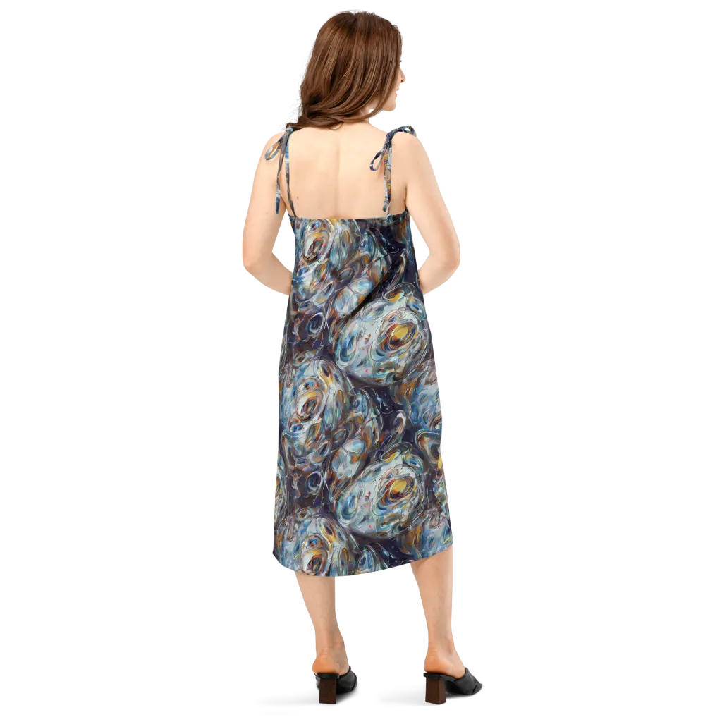 Mercury Bloom on Slip Dress — Back