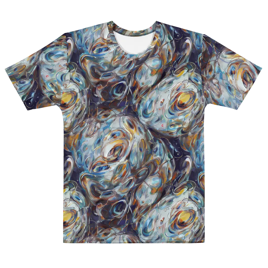 Mercury Bloom on Men's Cotton Crew Neck T-Shirt — Front