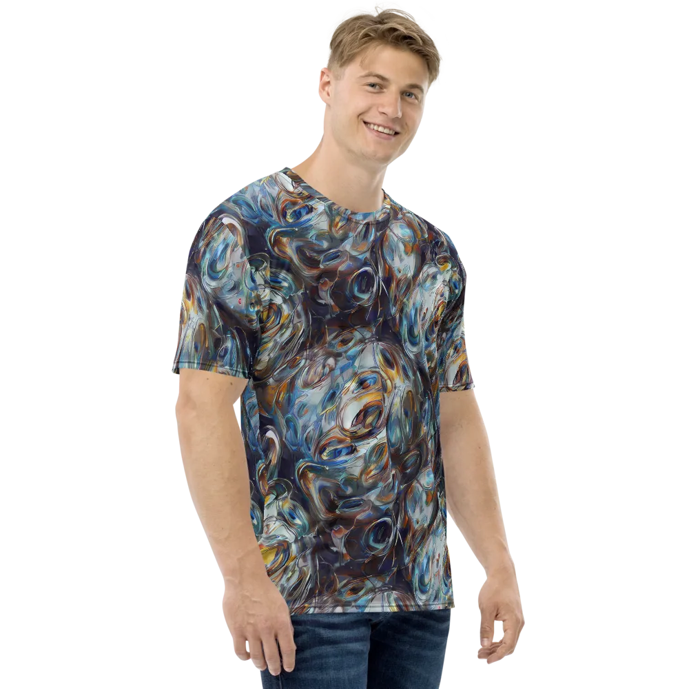 Mercury Bloom on Men's Crew Neck T-Shirt — Right