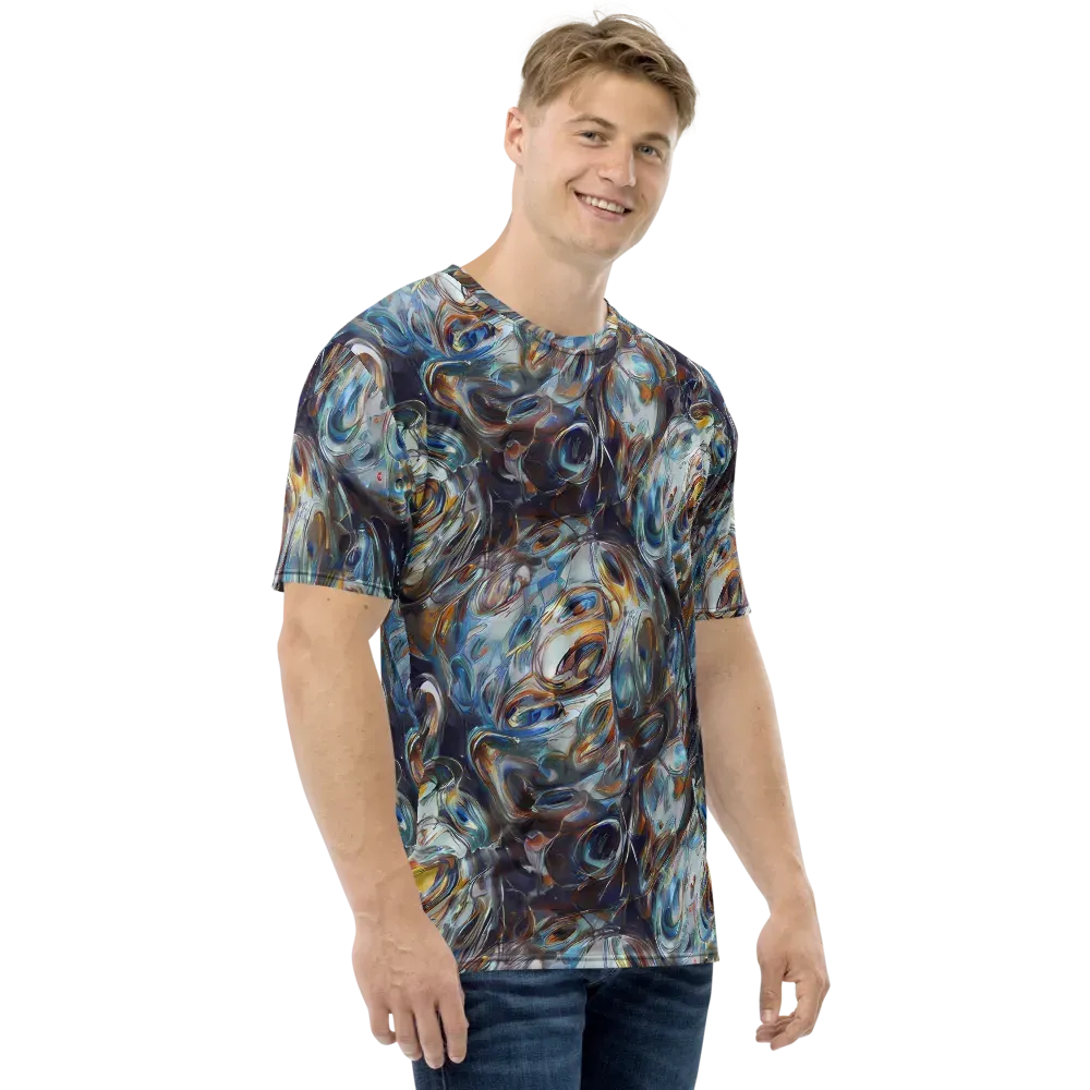 Mercury Bloom on Men's Crew Neck T-Shirt — Right