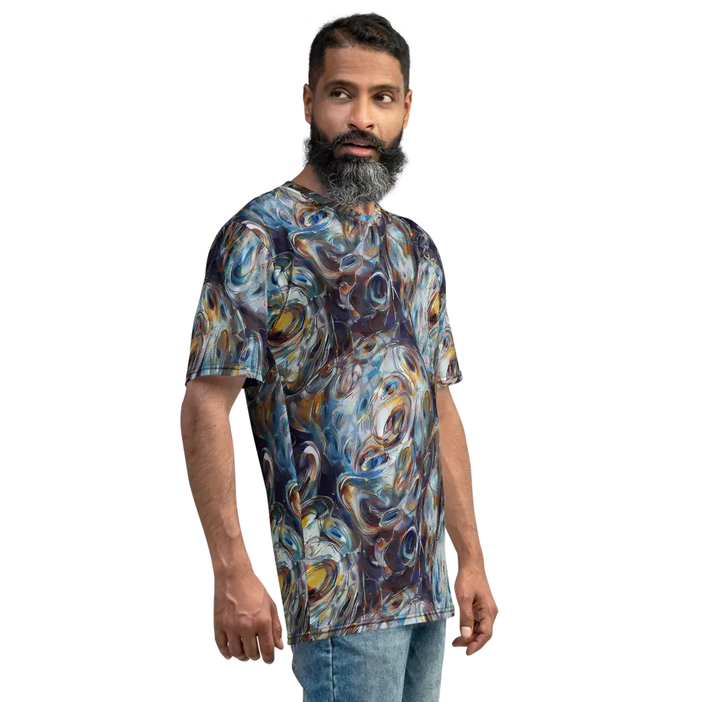 Mercury Bloom on Men's Crew Neck T-Shirt — Right