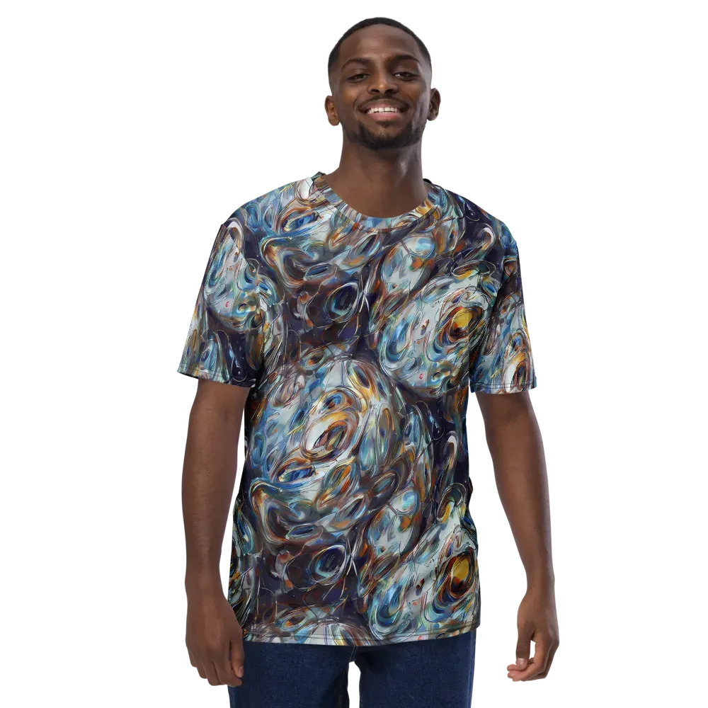 Mercury Bloom on Men's Crew Neck T-Shirt — Front