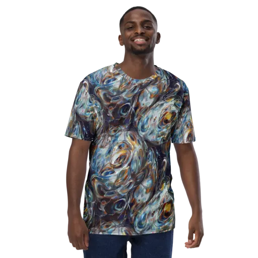 Mercury Bloom on a Men's Crew Neck T-Shirt
