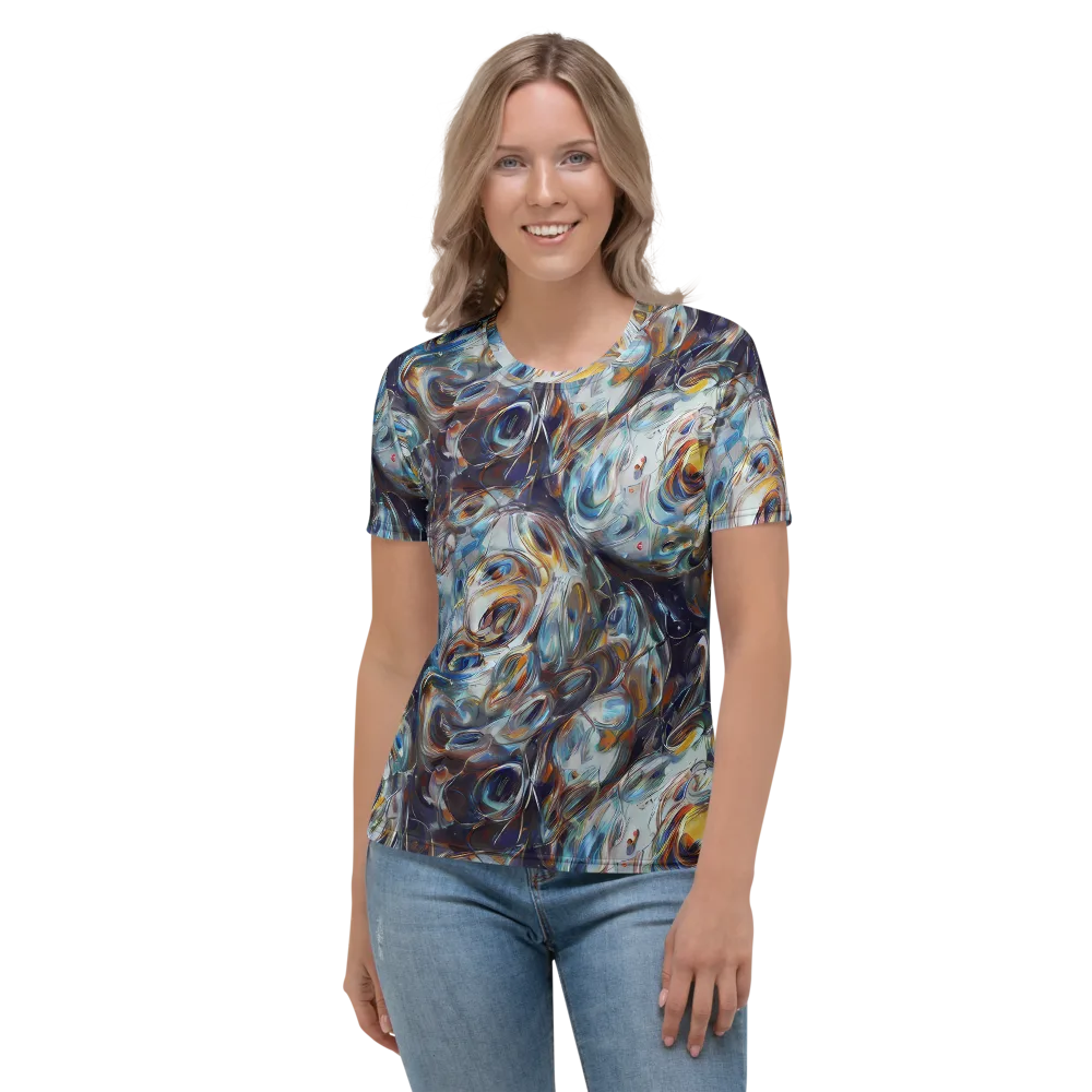 Mercury Bloom on Women's Crew Neck T-Shirt — Front