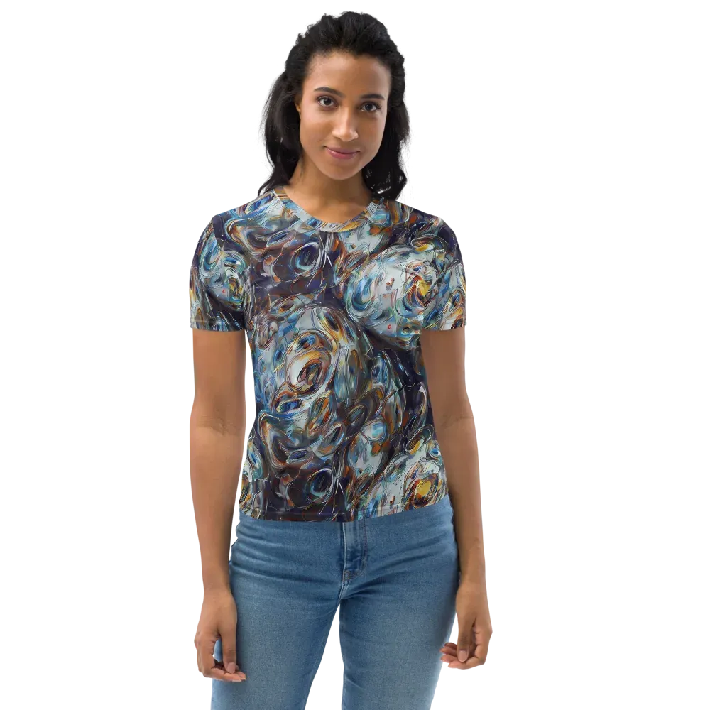 Mercury Bloom on Women's Crew Neck T-Shirt — Front