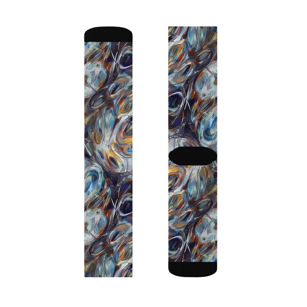 Mercury Bloom on Socks — Left Sock