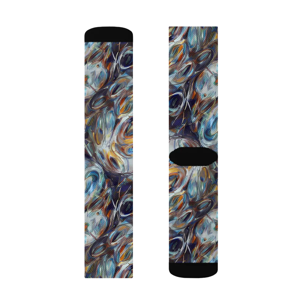 Mercury Bloom on Socks — Right Sock