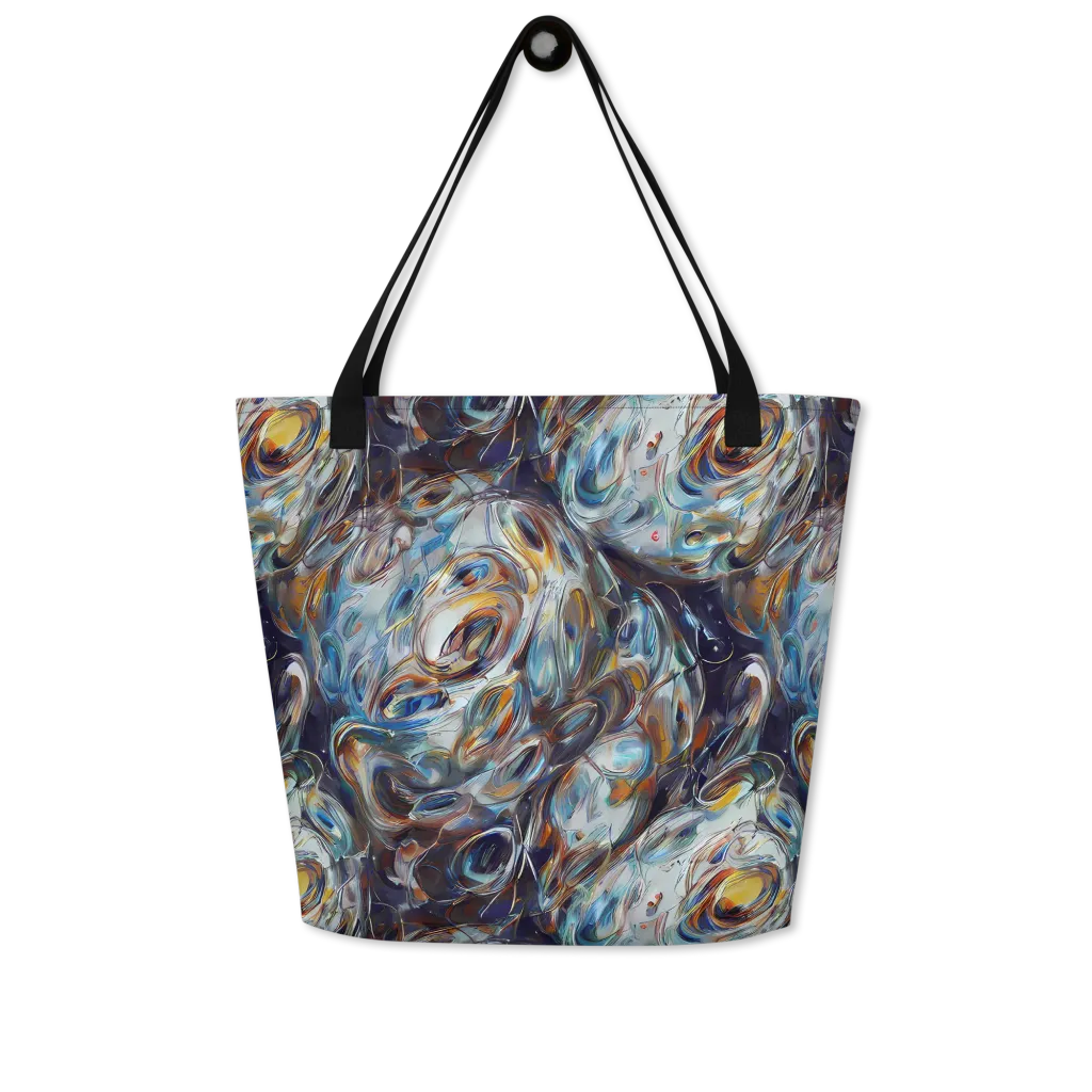 Mercury Bloom on Large Tote Bag W/ Pocket — Front