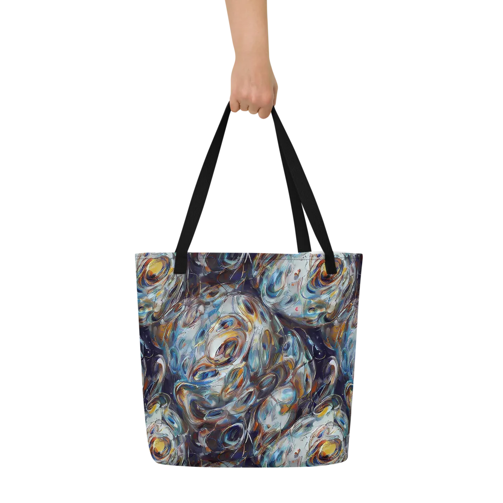 Mercury Bloom on Large Tote Bag W/ Pocket — Front