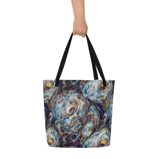 Mercury Bloom on a Large Tote Bag W/ Pocket