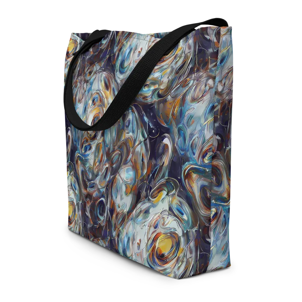 Mercury Bloom on Large Tote Bag W/ Pocket — Front