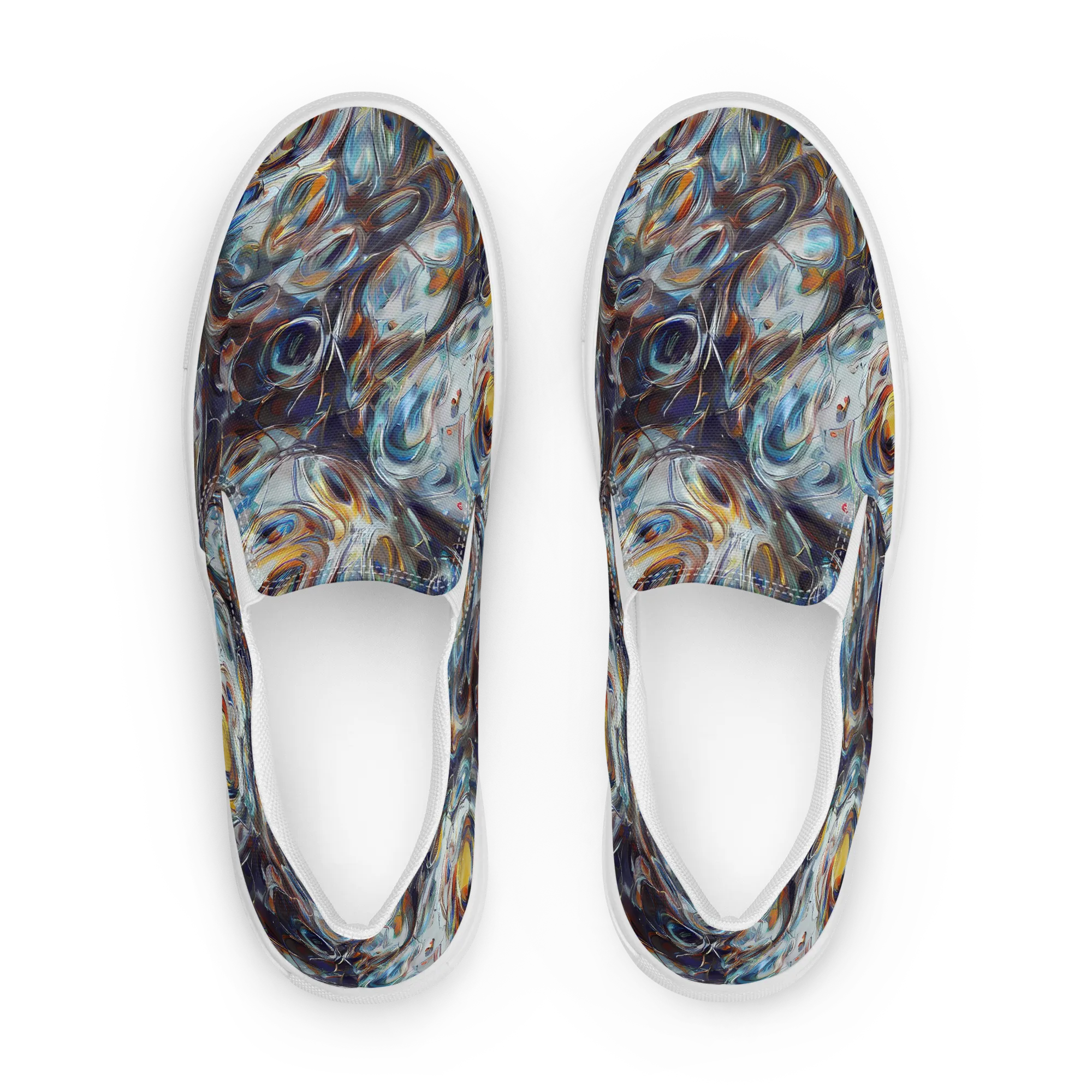 Mercury Bloom on Women's Slip-On Canvas Shoes — Front