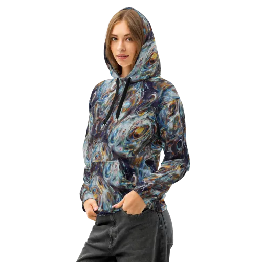 Mercury Bloom on a Cotton Hoodie