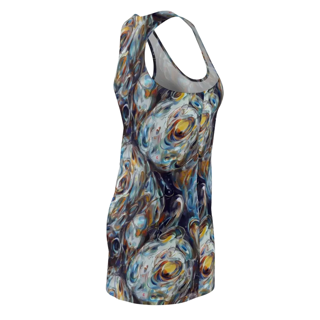 Mercury Bloom on Racerback Dress — Back Side