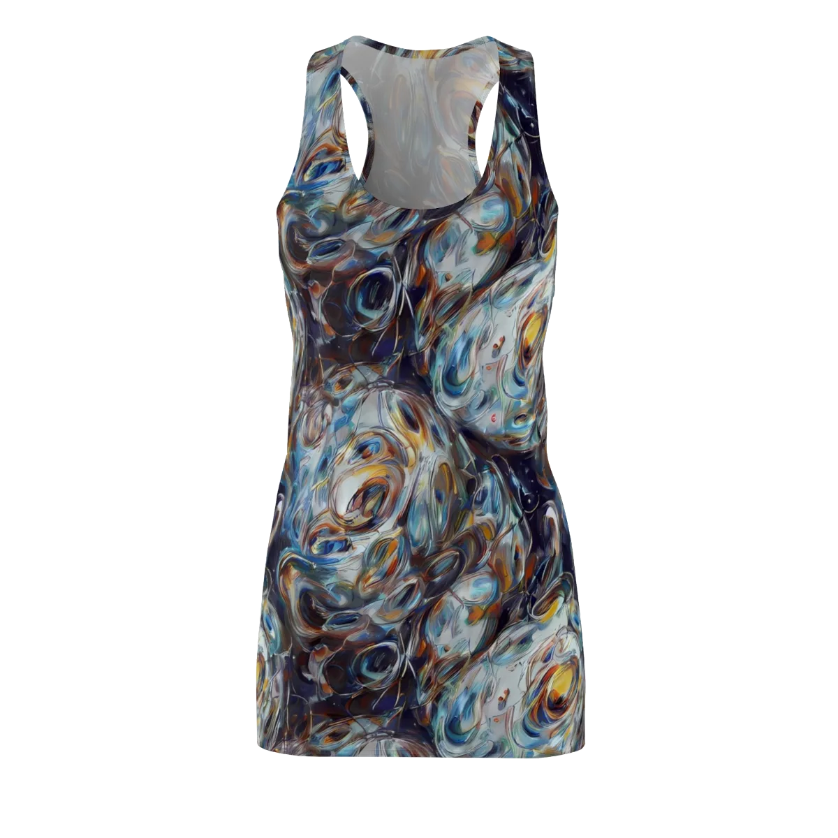 Mercury Bloom on Racerback Dress — Front