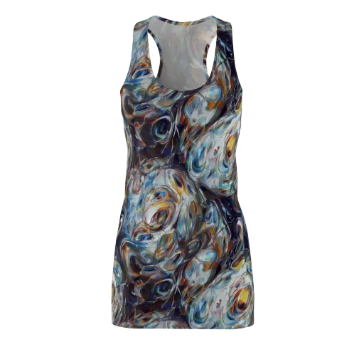 Mercury Bloom on a Racerback Dress