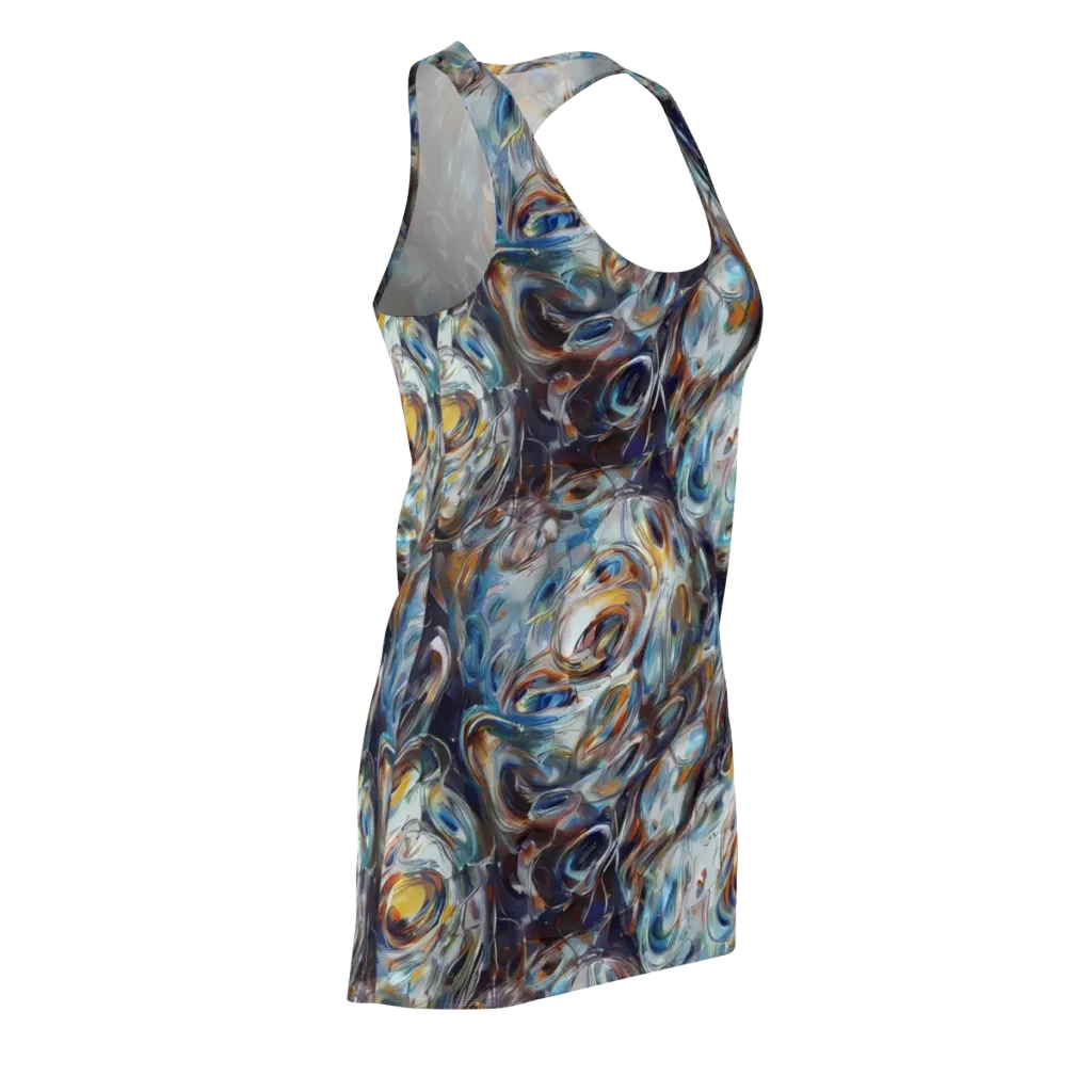 Mercury Bloom on Racerback Dress — Front Side