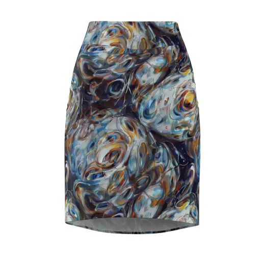 Mercury Bloom on a Pencil Skirt