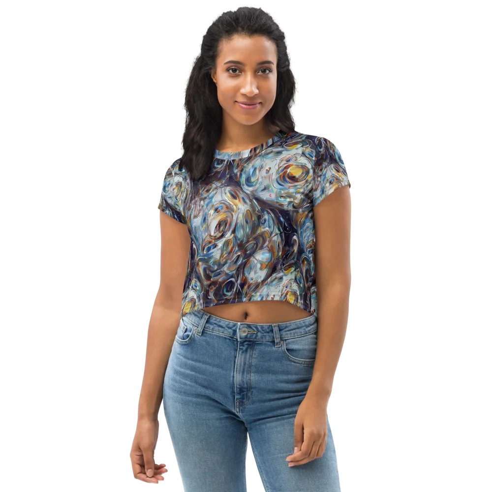 Mercury Bloom on Crop Tee — Front