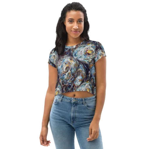 Mercury Bloom on a Crop Tee