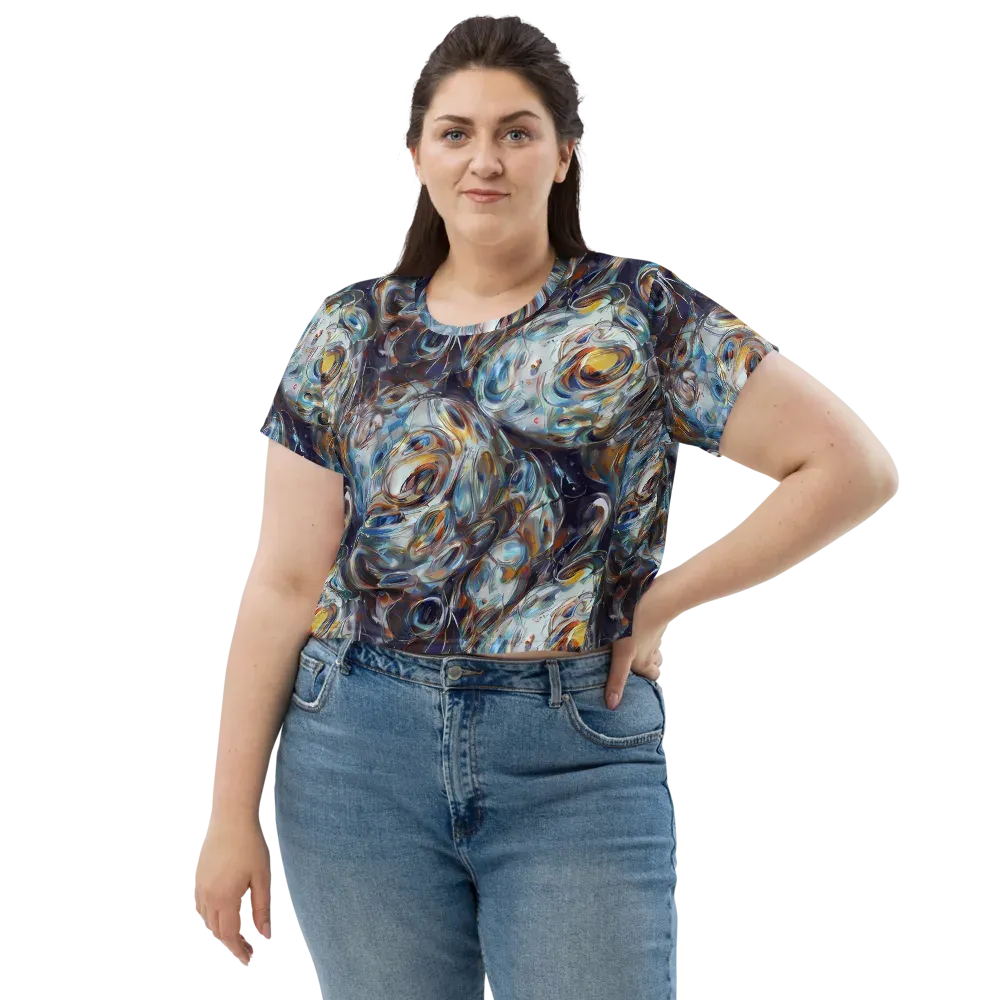 Mercury Bloom on Crop Tee — Front