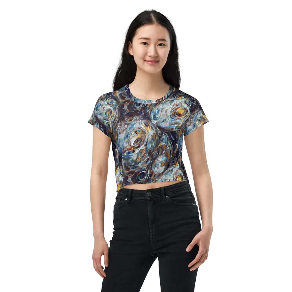 Mercury Bloom on Crop Tee — Front