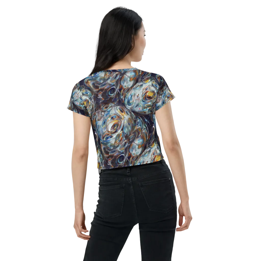 Mercury Bloom on Crop Tee — Back