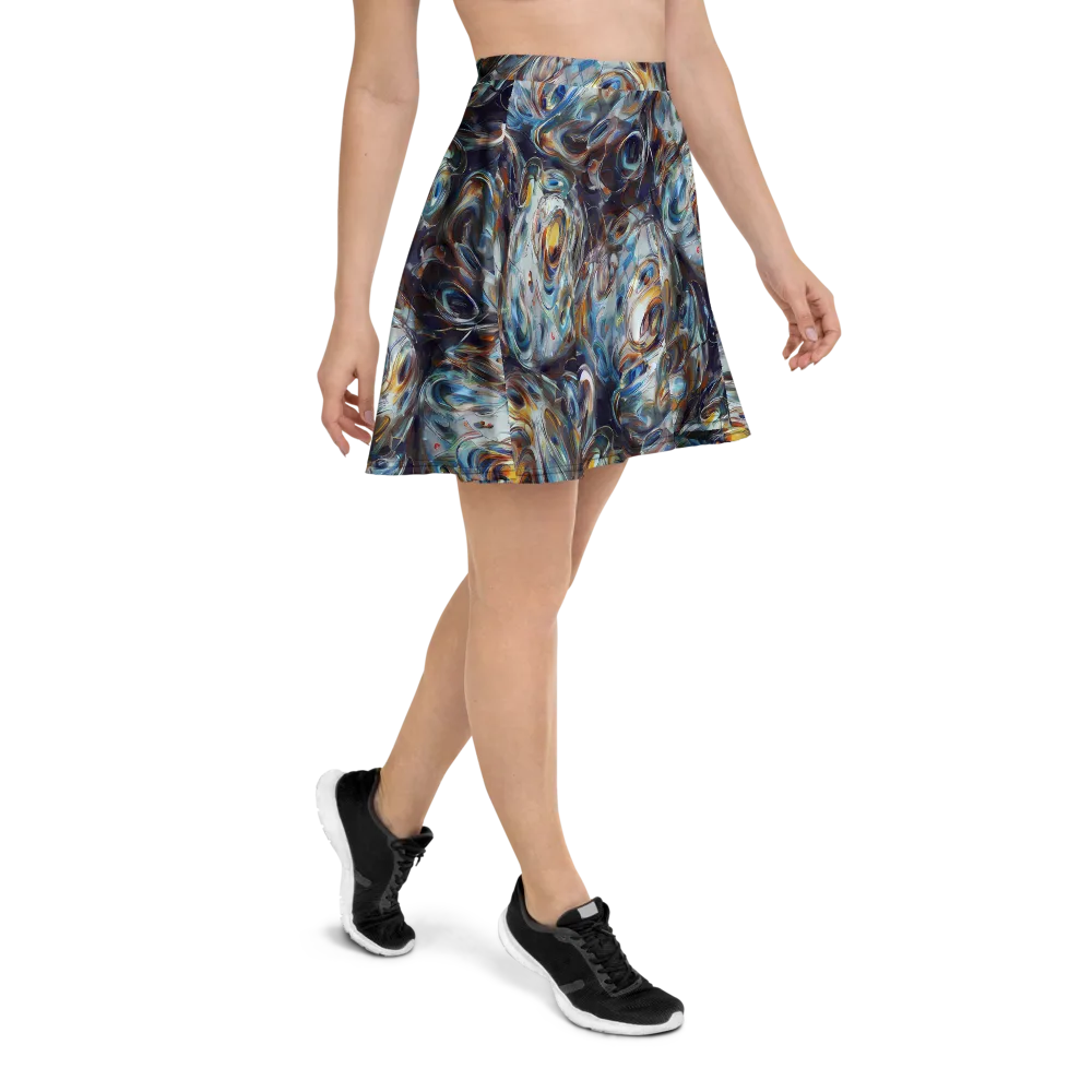 Mercury Bloom on Skater Skirt — Right