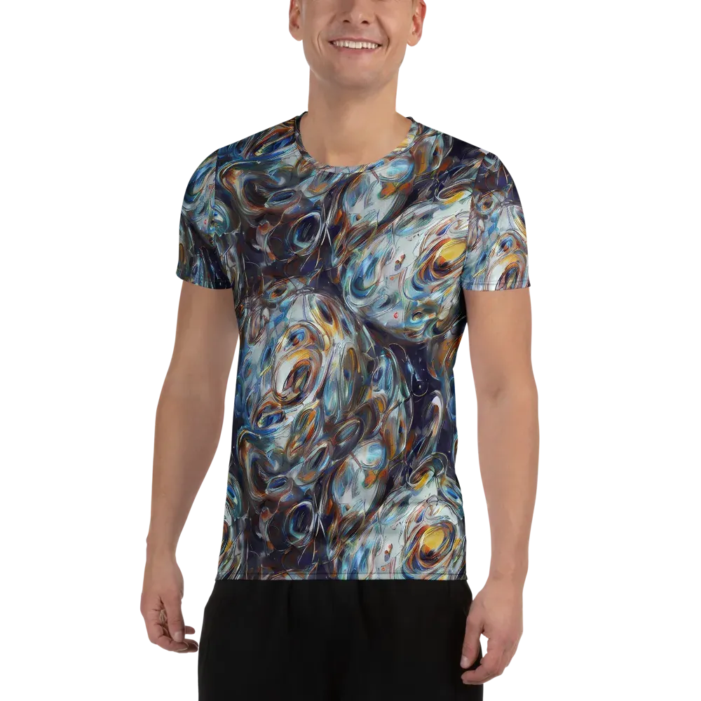 Mercury Bloom on Men's Athletic T-Shirt — Front