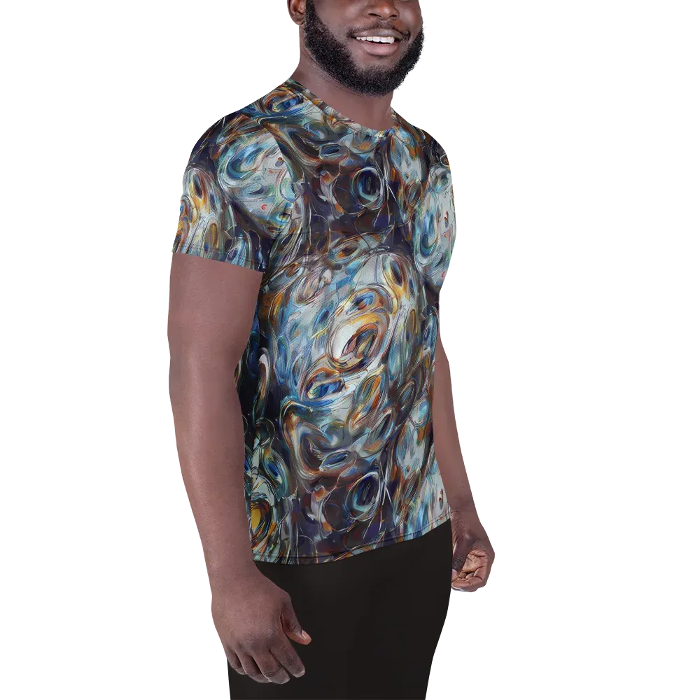 Mercury Bloom on Men's Athletic T-Shirt — Right
