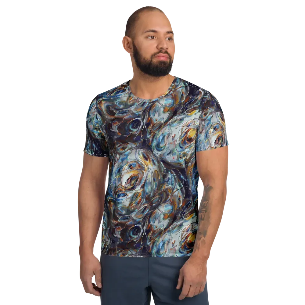 Mercury Bloom on Men's Athletic T-Shirt — Front