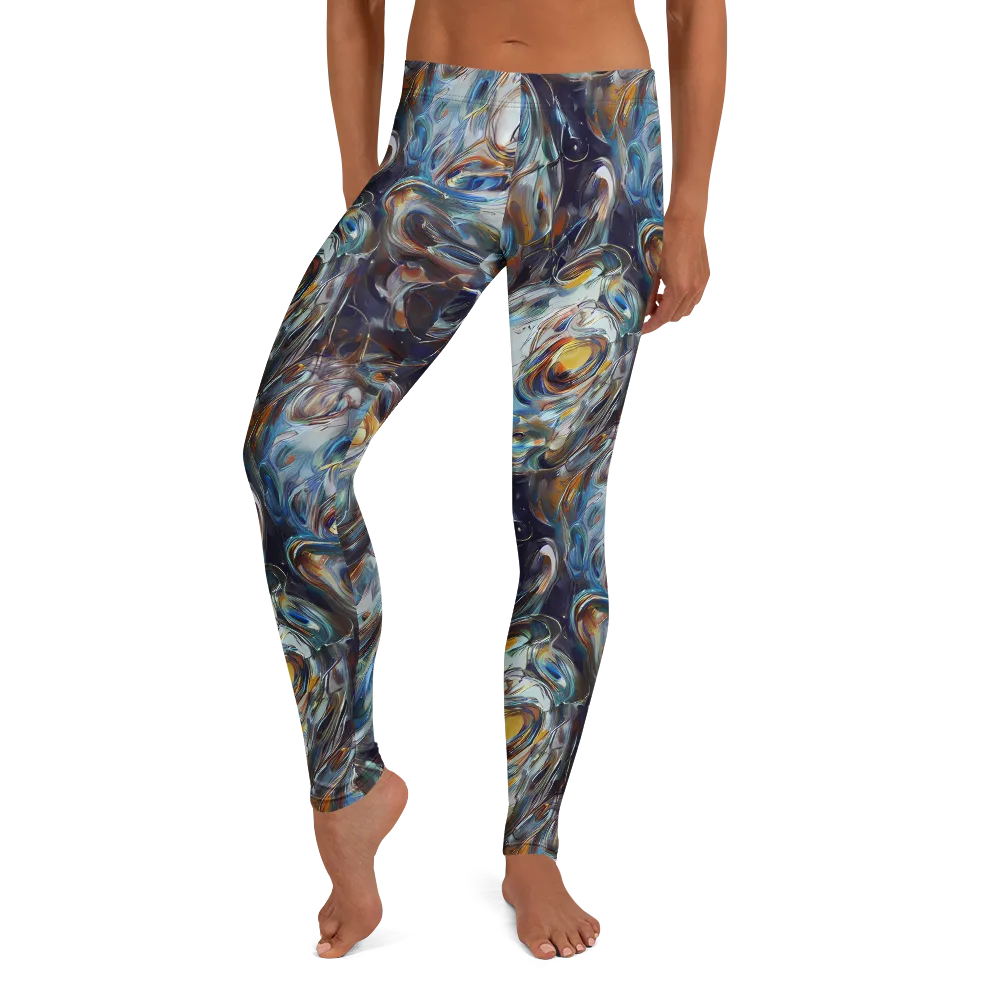 Mercury Bloom on Leggings — Front