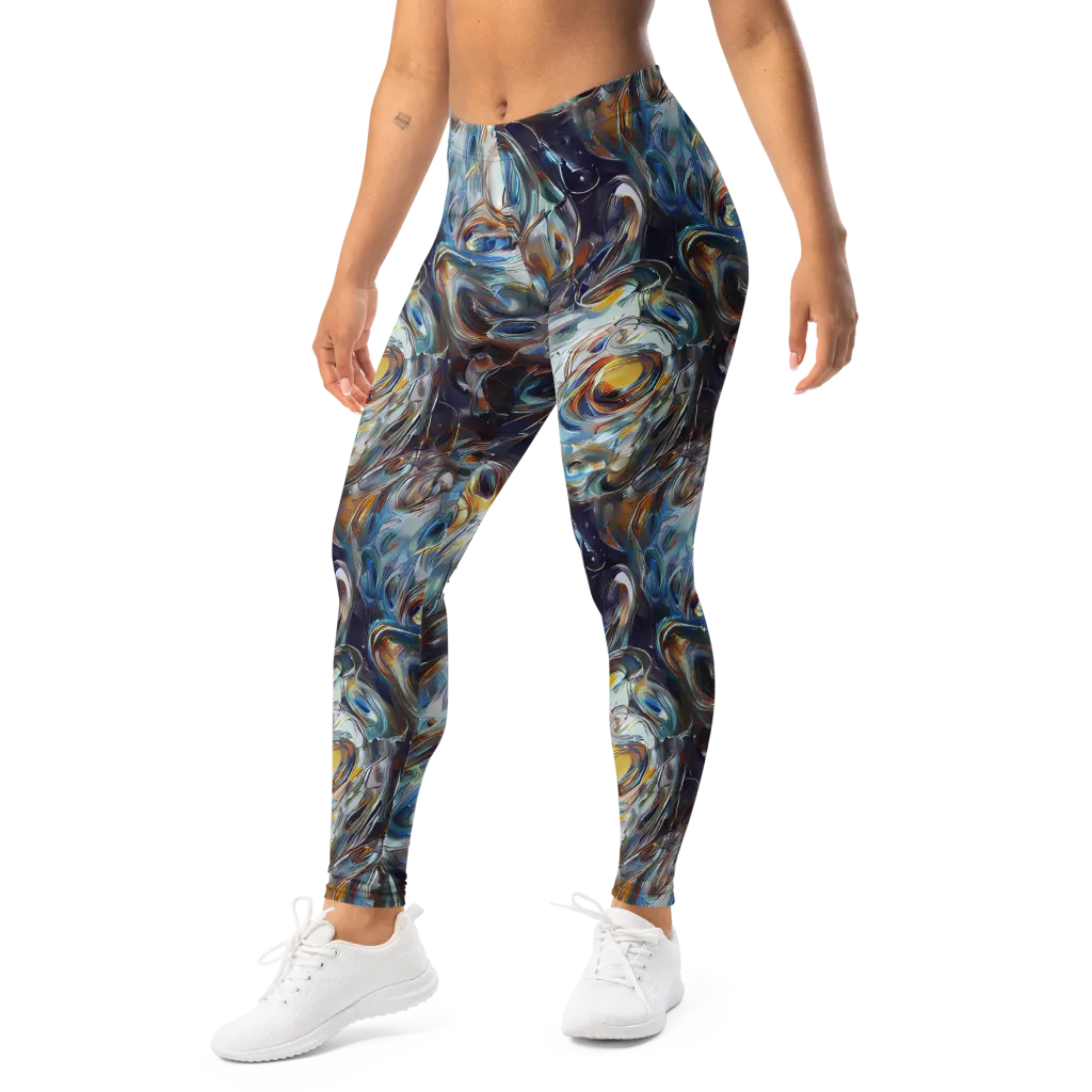 Mercury Bloom on Leggings — Left Front
