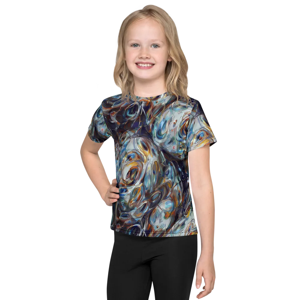Mercury Bloom on Kids Crew Neck T-Shirt — Front