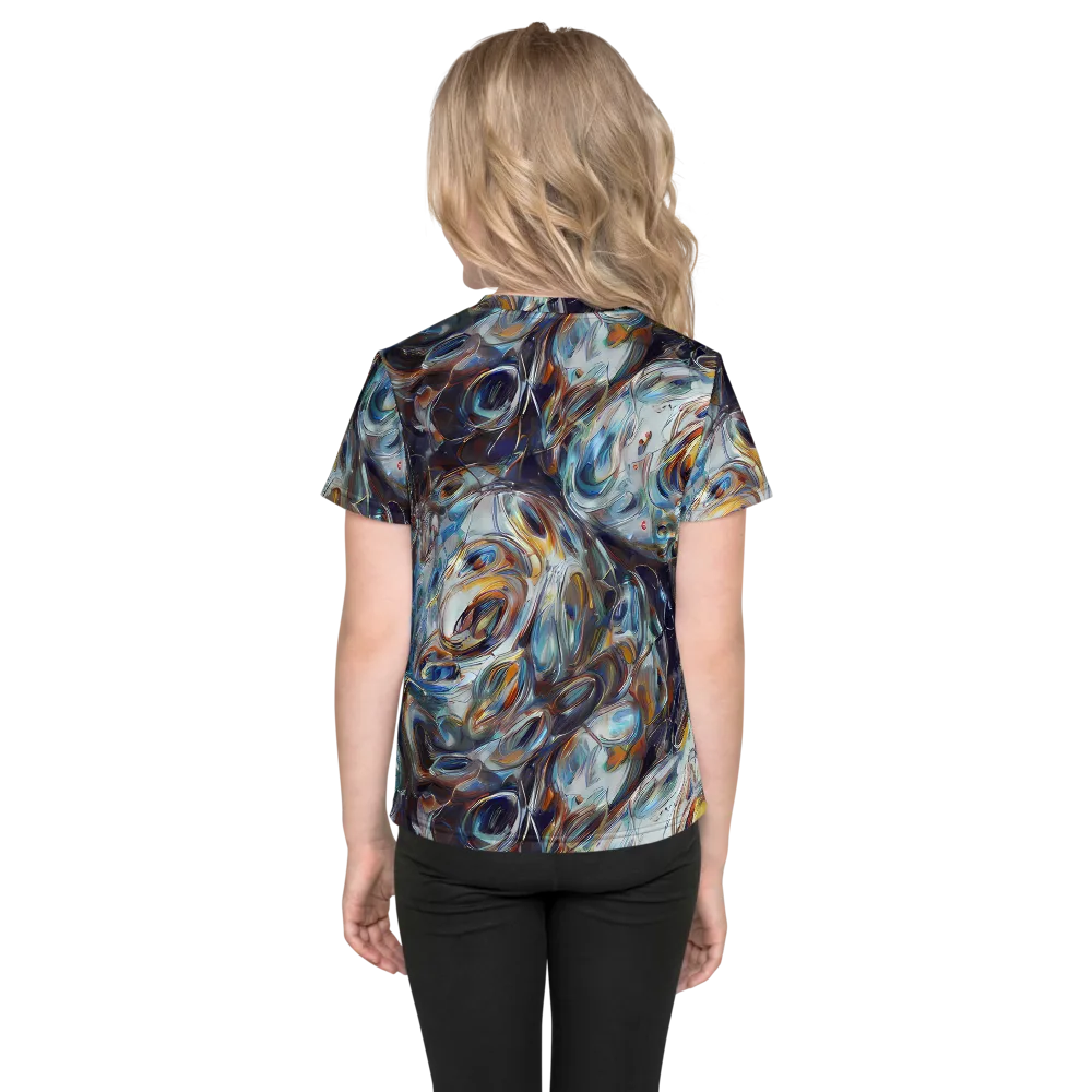Mercury Bloom on Kids Crew Neck T-Shirt — Back