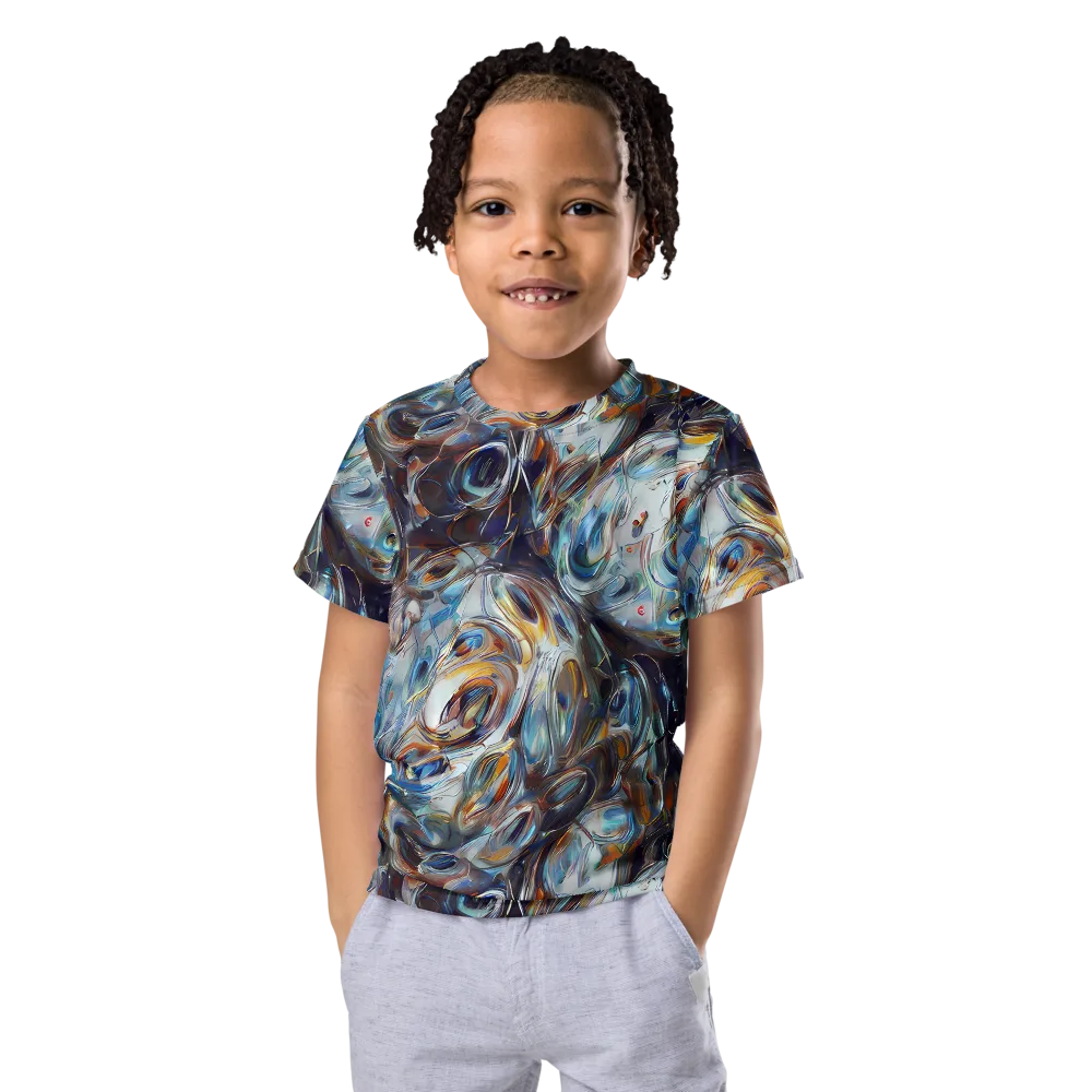 Mercury Bloom on Kids Crew Neck T-Shirt — Front