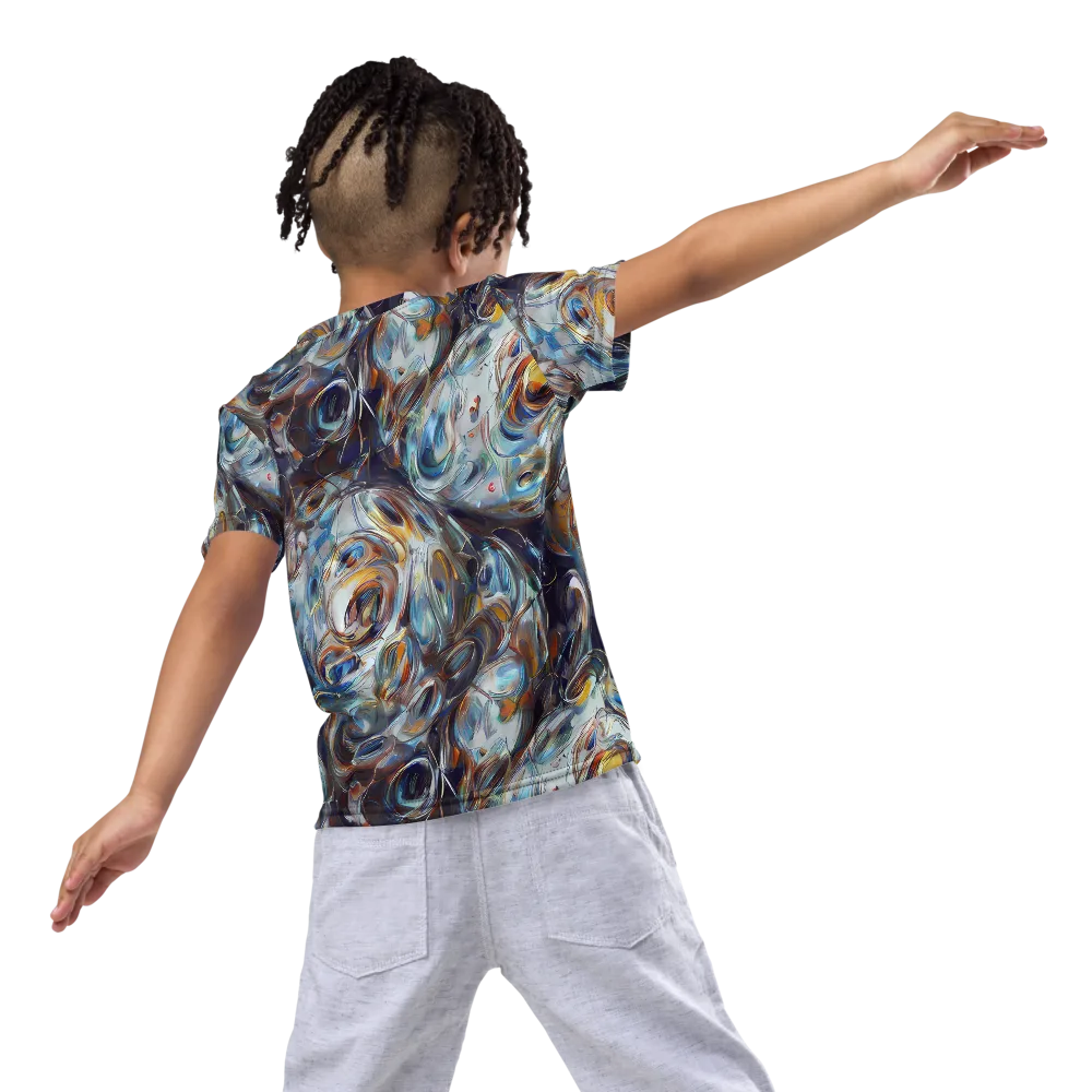 Mercury Bloom on Kids Crew Neck T-Shirt — Back
