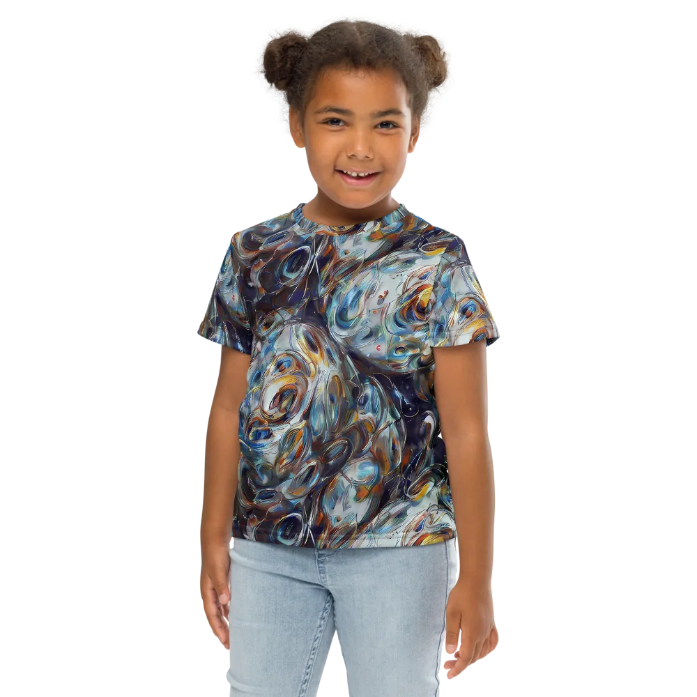 Mercury Bloom on Kids Crew Neck T-Shirt — Front