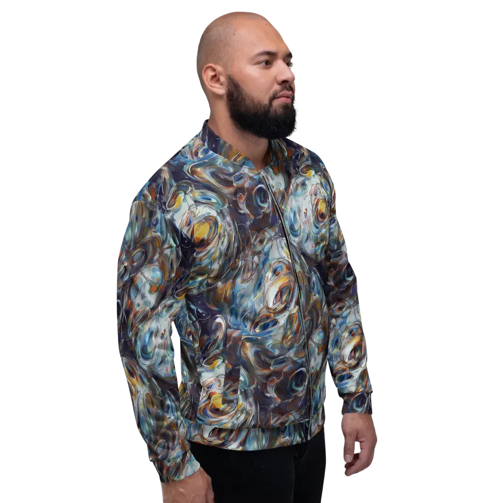 Mercury Bloom on Bomber Jacket — Right