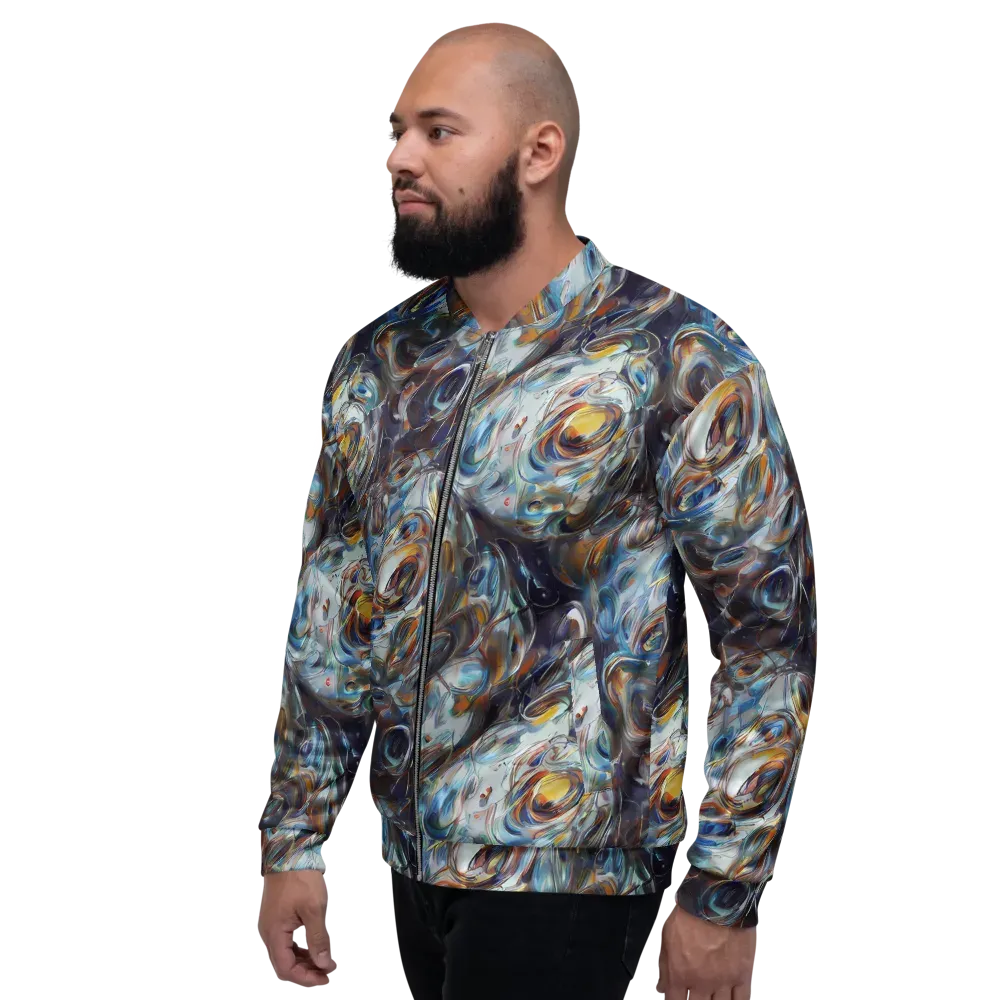 Mercury Bloom on Bomber Jacket — Left