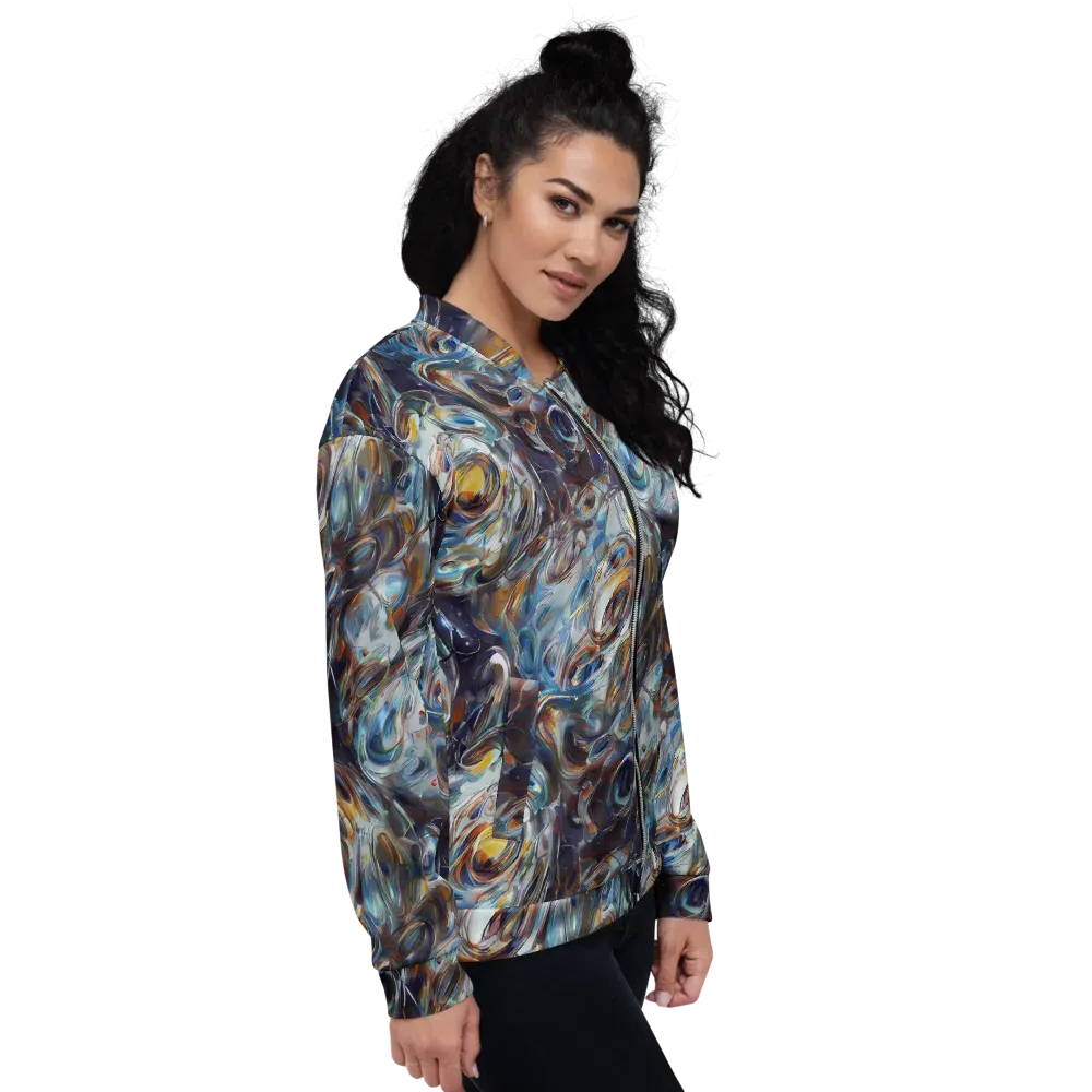 Mercury Bloom on Bomber Jacket — Right