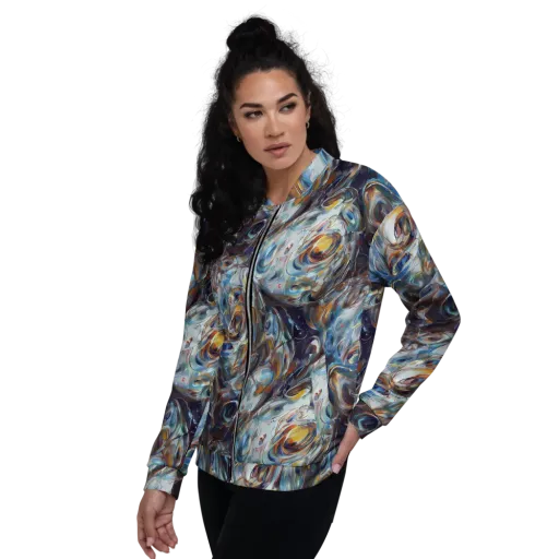 Mercury Bloom on a Bomber Jacket