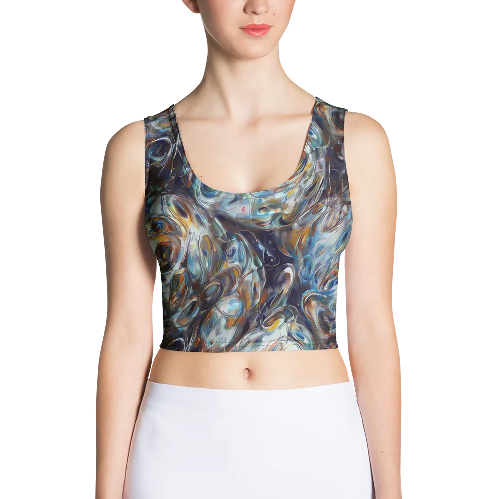 Mercury Bloom on Crop Top — Front