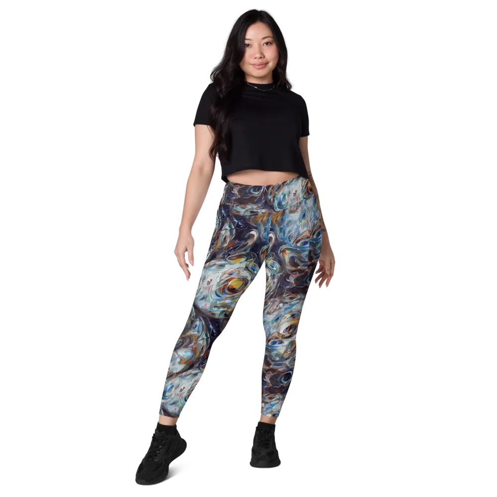 Mercury Bloom on Leggings with Pockets — Front