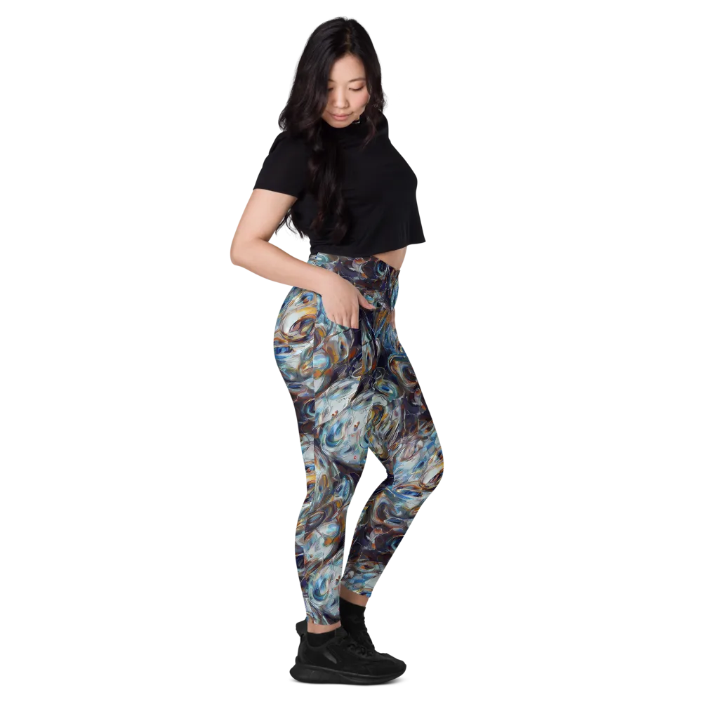 Mercury Bloom on Leggings with Pockets — Right