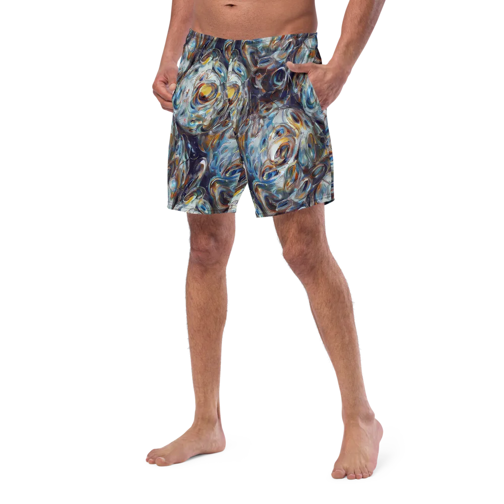 Mercury Bloom on Swim Trunks — Left Front