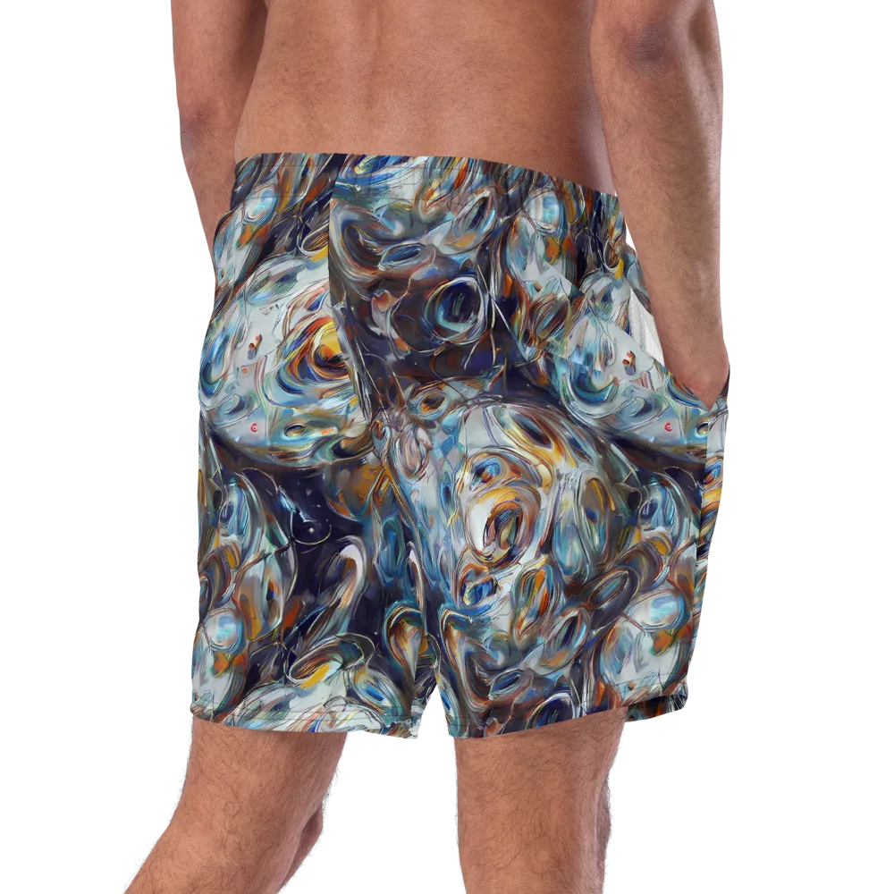Mercury Bloom on Swim Trunks — Right Back