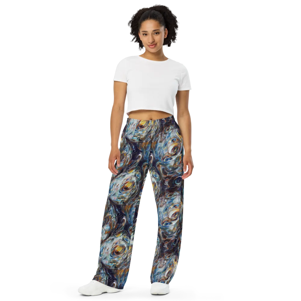 Mercury Bloom on Wide-Leg Pants — Front